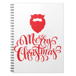 Kerstontwerp — Santa Bard Notitieboek