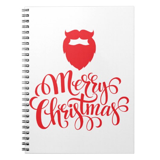 Kerstontwerp — Santa Bard Notitieboek (Voorkant)