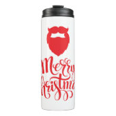 Kerstontwerp — Santa Bard Thermosbeker (Voorkant)