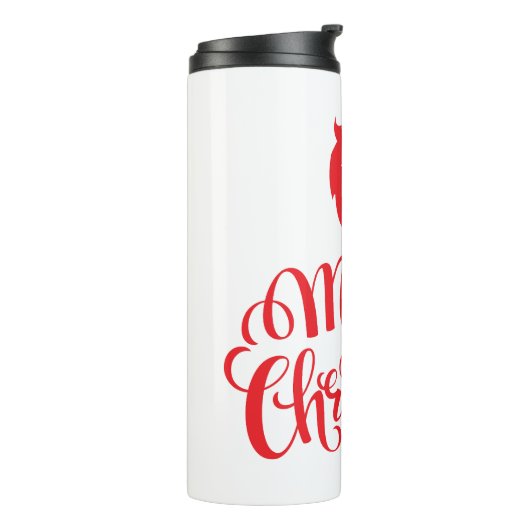 Kerstontwerp — Santa Bard Thermosbeker (Gedraaid links)