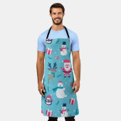 kerstontwerp schort (Gedragen)