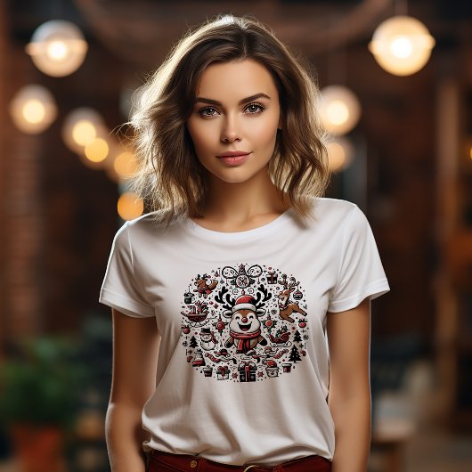 Kerstontwerp T-shirt