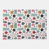 kerstontwerp theedoek (Horizontaal)