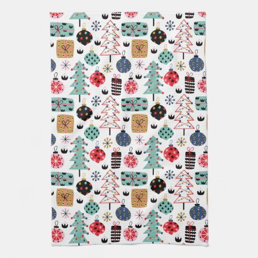 kerstontwerp theedoek (Verticaal)