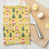 kerstontwerp theedoek (Quarter Fold)