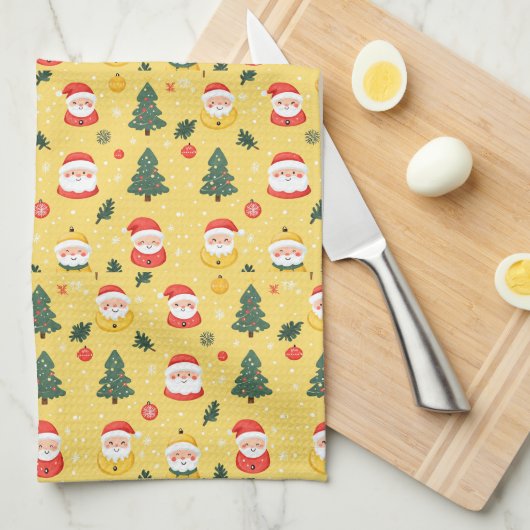 kerstontwerp theedoek (Quarter Fold)