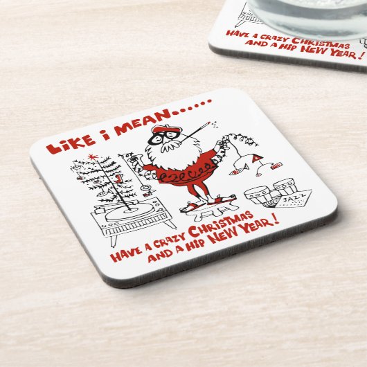  kerstontwerp van Beatnik Bier Onderzetter (Linkerzijde)