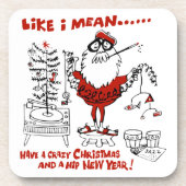  kerstontwerp van Beatnik Bier Onderzetter (Voorkant)