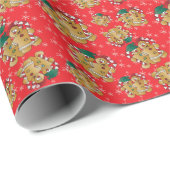 Kerstontwerp van peperkoek cadeaupapier (Rol Hoek)