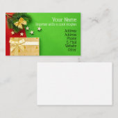 kerstontwerp visitekaartje (Voorkant / Achterkant)