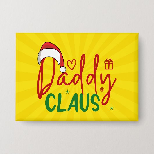 Kerstontwerp voor Daddy Claus Button (Voorkant)