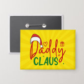 Kerstontwerp voor Daddy Claus Button (Voorkant / Achterkant)