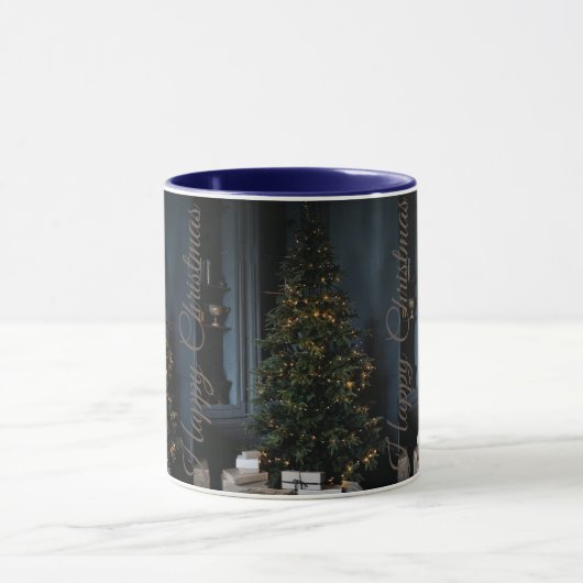 Kerstontwerp witte koffiemokken mok (Midden)