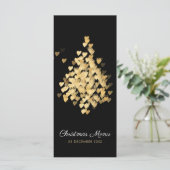 Kerstontwerp - Zwart Gold flatmenu Menu (Staand voorkant)