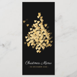 Kerstontwerp - Zwart Gold flatmenu Menu