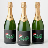 kerstoom sparkling wijnetiket (Flessen)