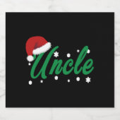 kerstoom sparkling wijnetiket (Enkel label)