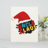 kerstoomie claus briefhoofd (Staand voorkant)