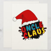 kerstoomie claus briefhoofd (Voorkant / Achterkant)