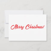 Kerstoorlogsgebied Vlakke Kerstkaart Kaart (Achterkant)