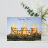 KerstOpen House Save the Date Kaart (Staand voorkant)