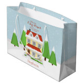 Kerstopening Groot Cadeauzakje (Achterkant Gekanteld)