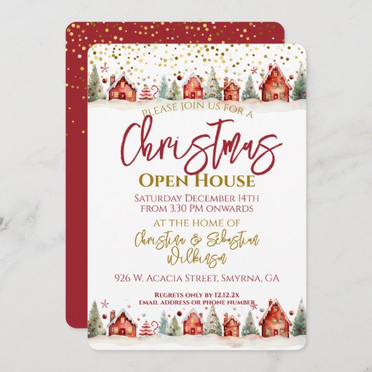 Kerstopening Kaart (Voorkant / Achterkant)