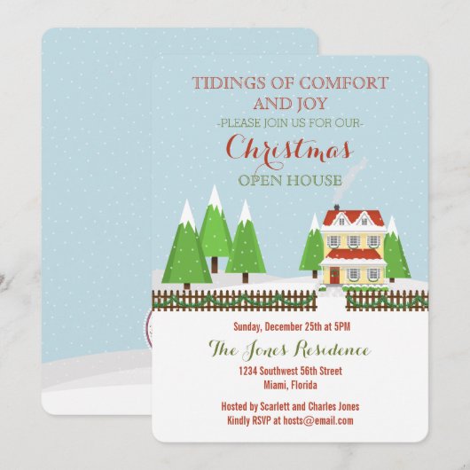 Kerstopening Kaart (Voorkant / Achterkant)