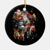 Kerstopo met kerstopo keramisch ornament (Voorkant)