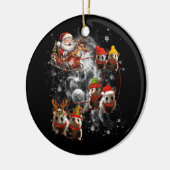 Kerstopo met kerstopo keramisch ornament (Links)