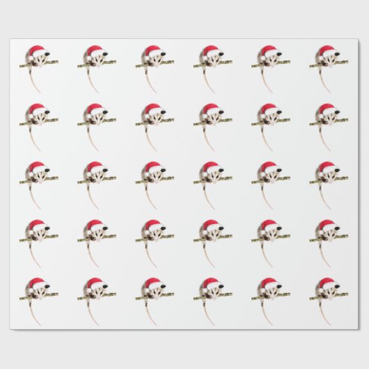 kerstopossum verpakkingspapier cadeaupapier (Vlak)