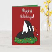 Kerstorca Kaart (Gele Bloem)