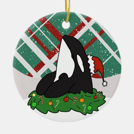 Kerstorca Keramisch Ornament (Voorkant)