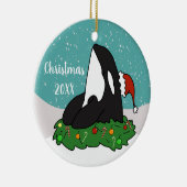 kerstorca keramisch sieraad keramisch ornament (Rechts)