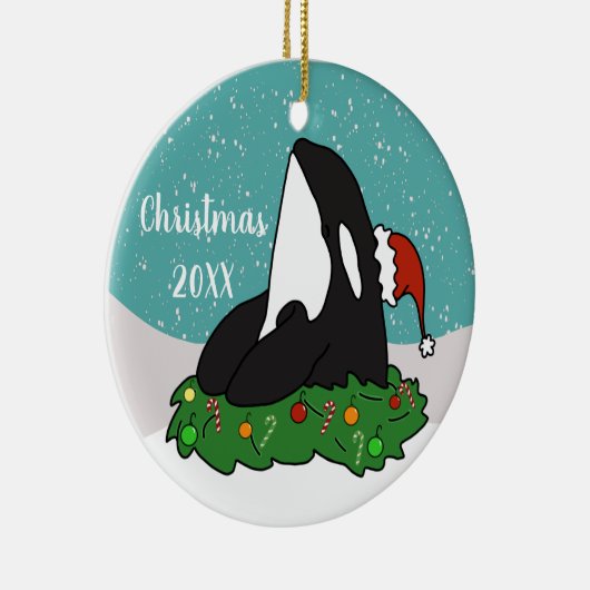 kerstorca keramisch sieraad keramisch ornament (Rechts)