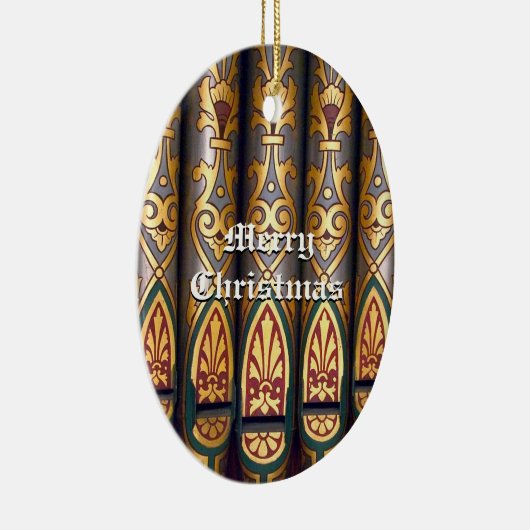 Kerstorgaanbuizen Keramisch Ornament (Rechts)