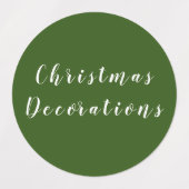 Kerstorganisatie Labels (Design 2)