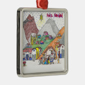 Kerstorganisatie Venezuela - Feliz Navidad Metalen Ornament (Rechts)