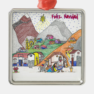 Kerstorganisatie Venezuela - Feliz Navidad Metalen Ornament