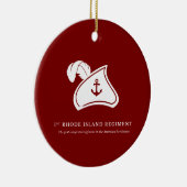 Kerstornament — 1st Rhode Island Regiment Keramisch Ornament (Rechts)