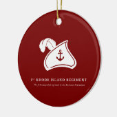 Kerstornament — 1st Rhode Island Regiment Keramisch Ornament (Links)
