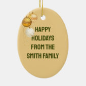 Kerstornament 2026 keramisch ornament (Achterkant)