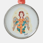 Kerstornament: aartsengel Gabriël Metalen Ornament (Voorkant)