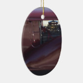 Kerstornament antieke auto keramisch ornament (Rechts)