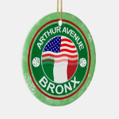 Kerstornament Arthur Avenue Bronx Italiaans Keramisch Ornament (Rechts)