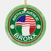 Kerstornament Arthur Avenue Bronx Italiaans Keramisch Ornament (Voorkant)