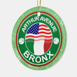 Kerstornament Arthur Avenue Bronx Italiaans Keramisch Ornament