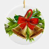 Kerstornament-Bellen Keramiek Ornament (Achterkant)