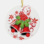 Kerstornament-Bellen Keramisch Ornament (Voorkant)
