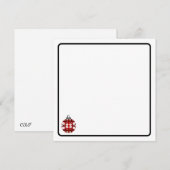 Kerstornament briefkaart (Voorkant / Achterkant)